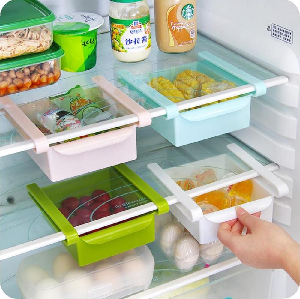 Smart Fridge Organizer Storage Box for Kitchen Fridge And Freezer and Desk Organizer