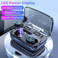M10 & M11 TWS Mini Earphone With LED Digital Display Touch IPX7 Waterproof Wireless Bluetooth Headphone With 3300MAh Charging Box , X15 Earbuds