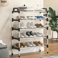 5-Layer Metal Shoe Rack Organizer Space Saving Home Storage