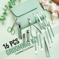 Nail Clipper 19 PC Silver Stainless Steel Nail Cutter Cutter Fingernail