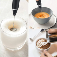 USB Rechargeable 3-Speed Adjustable Milk Frother Hand Mixer