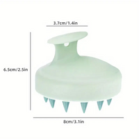 Silicone Scalp Massager & Shampoo Brush - Fragrance-Free, Battery-Free Hair and Body Scrubber for Deep Cleaning and Relaxation