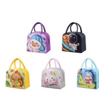 Cartoon Thermal Insulation Lunch Bags Oxford Fresh Cooler Pouch for Students