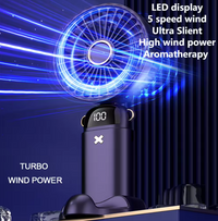 Mini Fan 3000mAh USB Handheld Fan Mini Portable Student Small Digital