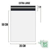 White Shipping Bag Recycled Poly Mailer Flyers Upto 500 Bags [35cm X 50cm +