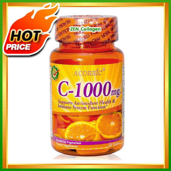 Acorbic Vitamin C 1000 Mg Skin Antioxidant & Immune System