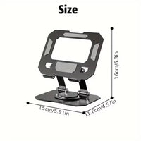 Metal Desktop Tablet Stand Foldable And Easy to Store 360°  Rotatable Tablet Stand