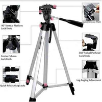 Phone & DSLR Camera Tripod - 330a Tripod - 5 Feet Professional Stand Screw