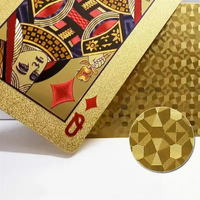 Skull Card Game Set Black, Golden, and Silver Waterproof Playing Cards for