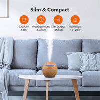 500ml Mini Portable Colorful LED Night Light Ultrasonic Air Humidifier USB