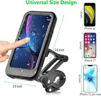Universal 360Ã‚Â° Waterproof Motorcycle Bike Phone Holder