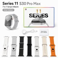 Series 11 S30 PRO Max 7 in 1 Smart Watch | AI Voice Assistant | Heart Rate, Blood Oxygen & Sleep Monitor | Smartwatch for Android & iOS