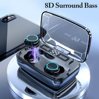 M10 & M11 TWS Mini Earphone With LED Digital Display Touch IPX7 Waterproof Wireless Bluetooth Headphone With 3300MAh Charging Box , X15 Earbuds