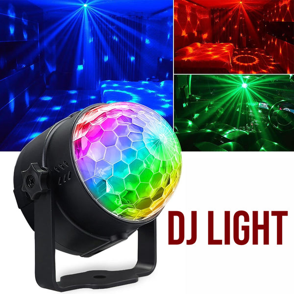 Led Sound Activated Party Lights Control Dj Lighting Disco Ball Strobe Club