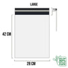 White Shipping Bag Recycled Poly Mailer Flyers Upto 500 Bags [28cm X 42cm +
