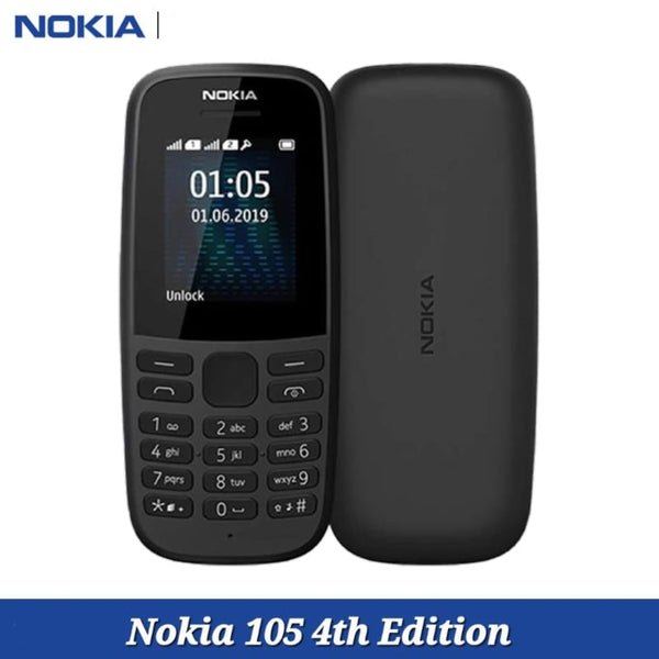 Nokia 105 Dual Sim 4th Edition Feature Push Button Phone 1.77 Display