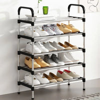 5-Layer Metal Shoe Rack Organizer Space Saving Home Storage