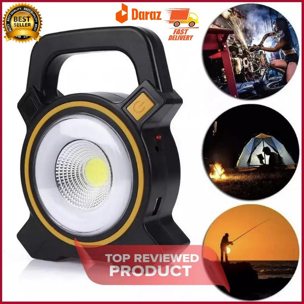 Solar Light Camping Lamp COB Emergency Lights 60w Floodlight