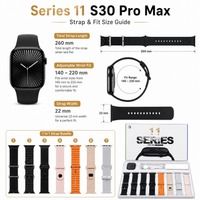Series 11 S30 PRO Max 7 in 1 Smart Watch | AI Voice Assistant | Heart Rate, Blood Oxygen & Sleep Monitor | Smartwatch for Android & iOS