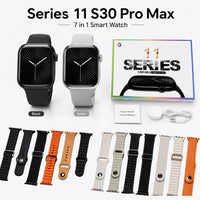 Series 11 S30 PRO Max 7 in 1 Smart Watch | AI Voice Assistant | Heart Rate, Blood Oxygen & Sleep Monitor | Smartwatch for Android & iOS