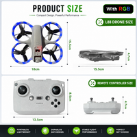 Kids Flying Toy - L88 Drone(S106) 4K Dual Camera Mini Quadcopter L88 Drone with Optical Flow Hover & Brushless Motor L88 Drone - Premium Quality