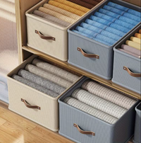 Foldable Oxford Cloth Storage Box, Household Clothing Organizer, Drawer