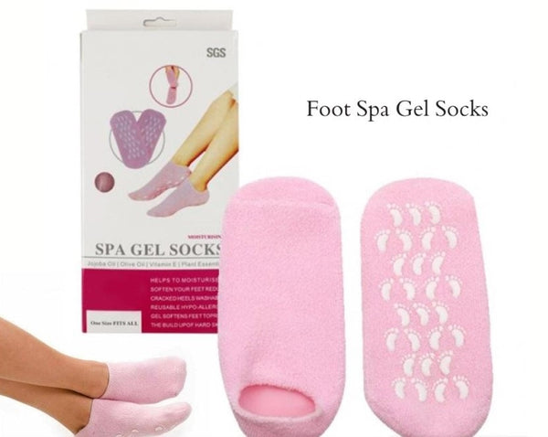 2pcs Silicone Feet Care Socks Moisturizing Gel Heel Thin Socks with Hole