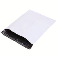 White Shipping Bag Poly Mailer Flyers - [21.5cm X 20cm+4cm - Small] - 10