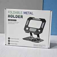 Metal Desktop Tablet Stand Foldable And Easy to Store 360°  Rotatable Tablet Stand