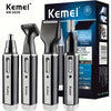 Kemei 4-in-1 Professional Grooming Kit, USB Rechargeable Nose & Ear Hair