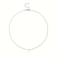 Women's Heart Charm Pendant Choker Necklace