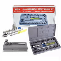 Aiwa 40 PC Socket Wrench and Tool Kit Set