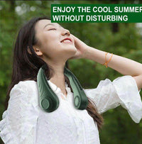 Foldable Bladeless Wearable Neck Fan Travel & Sports
