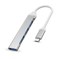 Usb Hubs Type C Aluminum Body High Speed Splitter 5Gbps for PC Computer
