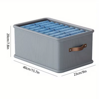 Foldable Oxford Cloth Storage Box, Household Clothing Organizer, Drawer