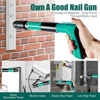 Manual Steel Nail Gun Tool, Mini Concrete Nail Gun Wall Fixing Rivet Tool TBS