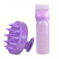 Silicone Scalp Massager & Shampoo Brush - Fragrance-Free, Battery-Free Hair and Body Scrubber for Deep Cleaning and Relaxation