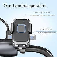 360Ã‚Â° Rotatable Motorcycle & ATV Handlebar Phone Holder