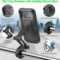 Universal 360Ã‚Â° Waterproof Motorcycle Bike Phone Holder