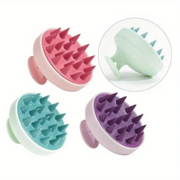 Silicone Scalp Massager & Shampoo Brush - Fragrance-Free, Battery-Free Hair and Body Scrubber for Deep Cleaning and Relaxation