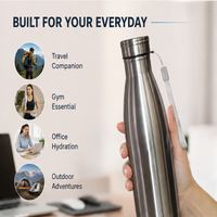 1000ml Portable Hot Cold Water Bottle for Travel Camping Sports Drink Bottles Drinkware Cup Stainless Steel Water Bottle