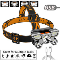 5 LED with Built-in 18650/800 MAh & 14500/400 MAh Battery USB Rechargeable