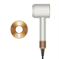 White Leafless Hair Dryer with Strong Airflow, Quick Drying and Low Noise Design