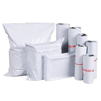 White Shipping Bag Recycled Poly Mailer Flyers Upto 500 Bags [20cm X 30cm +