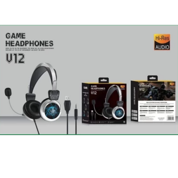 V12 Game Headset Wired Headphone Gaming Headphone