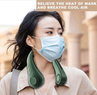 Foldable Bladeless Wearable Neck Fan Travel & Sports