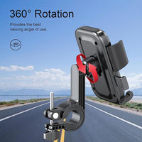 360Ã‚Â° Rotatable Motorcycle & ATV Handlebar Phone Holder