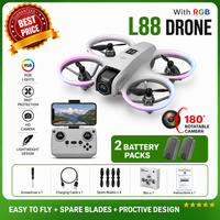 Kids Flying Toy - L88 Drone(S106) 4K Dual Camera Mini Quadcopter L88 Drone with Optical Flow Hover & Brushless Motor L88 Drone - Premium Quality