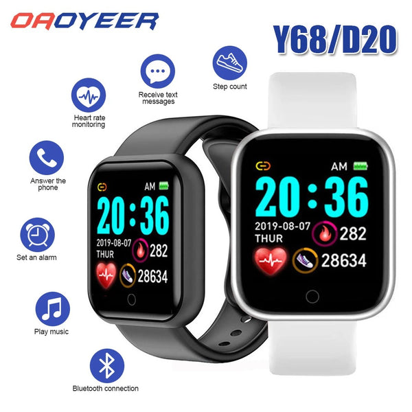 D20 Pro Smart Watch Y68 Smart Watch Sport Bracelet Waterproof Band Bluetooth