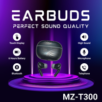 MZ-t300 | Sweat-Resistant Bass Earbuds Featuring 30h Battery, Fast
